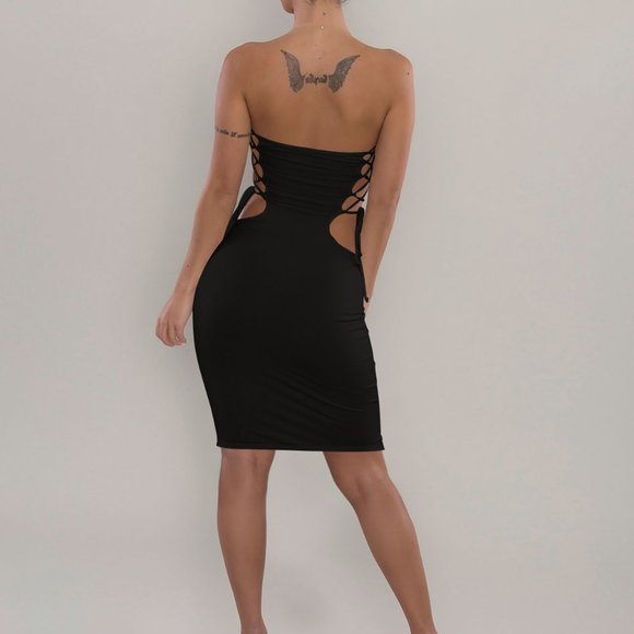 Chest-wrapped Strapless Sexy Mini Dress - Picture 2 of 13